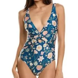 Nicole miller twisted front swimsuit NWT
